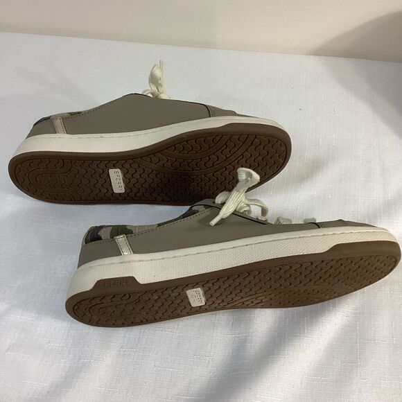 Sperry Top Sider Tan and Camo Lace-up Women’s sneakers  Size 6.5 - Picture 6 of 8